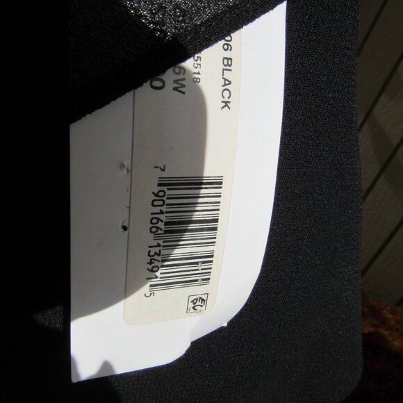 #435  NEW WOMAN'S BLACK CHIFFON EVENING DRESS BY PATRA WOMAN  (SIZE 16W) - Picture 2 of 4